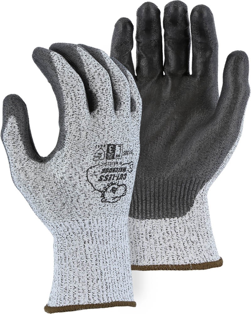 35-1305 Majestic® Glove Cut-Less Watchdog Seamless Knit Korplex Gloves with Polyurethane Palm Coating